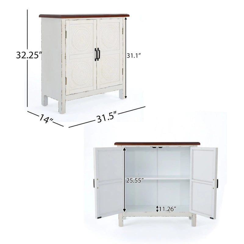 Meuble de rangement avant carrelé marron/bleu marine – 1 place assise