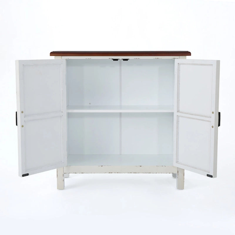 Meuble de rangement avant carrelé marron/bleu marine – 1 place assise