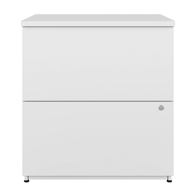 Classeur latéral à 2 tiroirs de 28 po – Charbon/Gris/Argent/Blanc, assemblage à 2 personnes