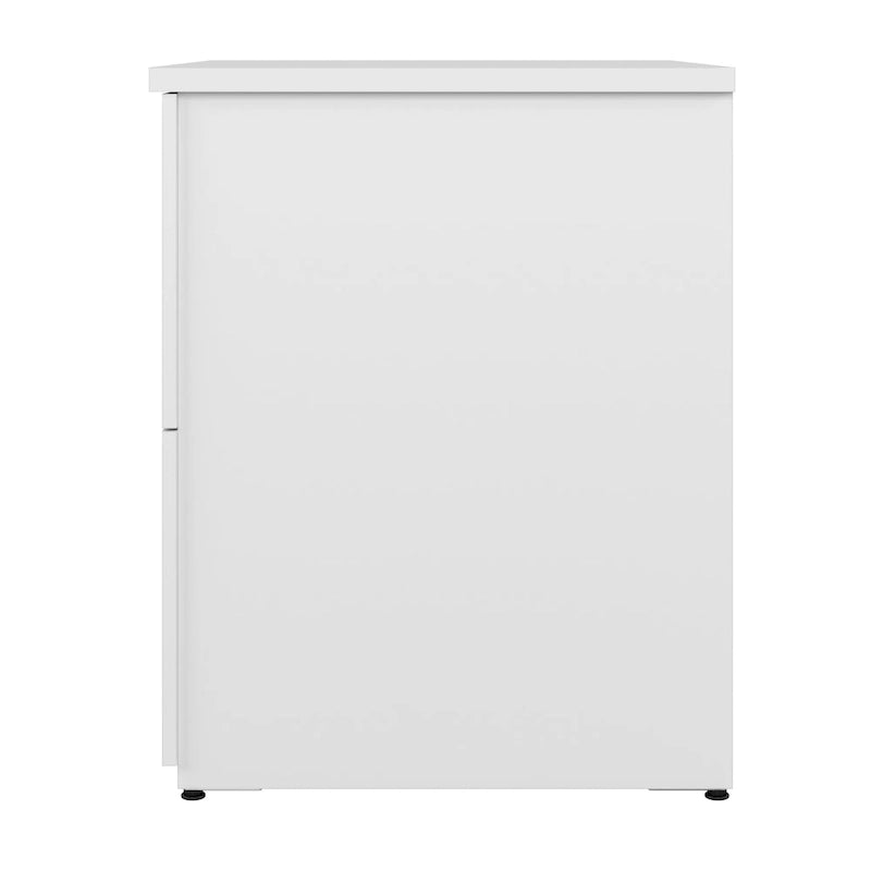Classeur latéral à 2 tiroirs de 28 po – Charbon/Gris/Argent/Blanc, assemblage à 2 personnes