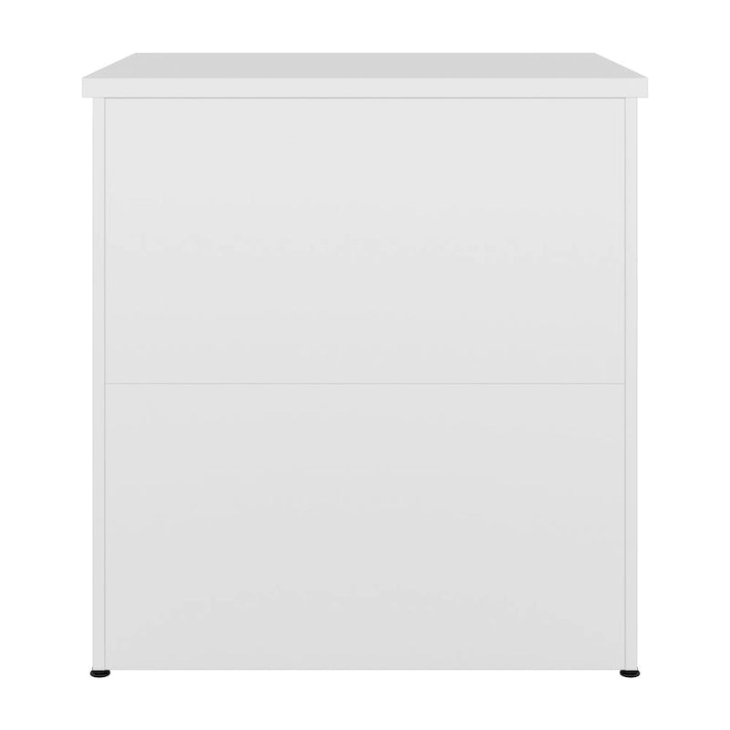 Classeur latéral à 2 tiroirs de 28 po – Charbon/Gris/Argent/Blanc, assemblage à 2 personnes