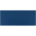 Buffet de rangement marron / bleu marine / gris – 3 poignées en métal, 4 pieds en pin, étagère réglable