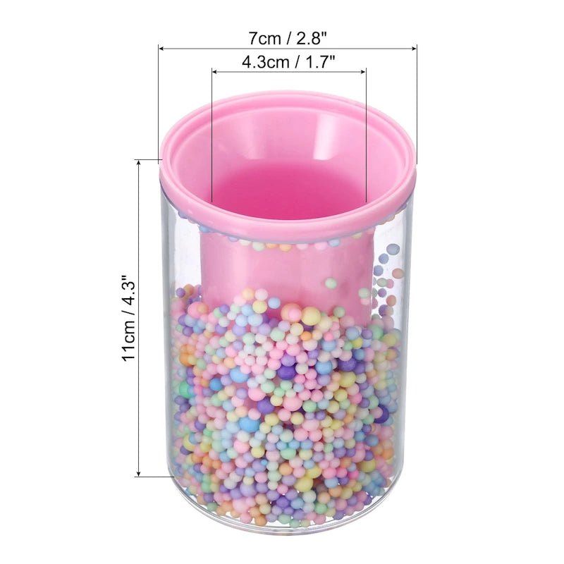 Porte-crayon et porte-pinceau ronds en acrylique violet/rose, organiseur de bureau 1 personne
