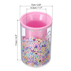 Porte-crayon et porte-pinceau ronds en acrylique violet/rose, organiseur de bureau 1 personne