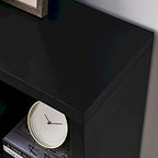 Meuble de rangement 7 cubes noir avec tiroir – Assemblage par 1 personne