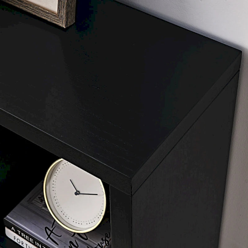 Meuble de rangement 7 cubes noir avec tiroir – Assemblage par 1 personne