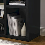 Meuble de rangement 7 cubes noir avec tiroir – Assemblage par 1 personne