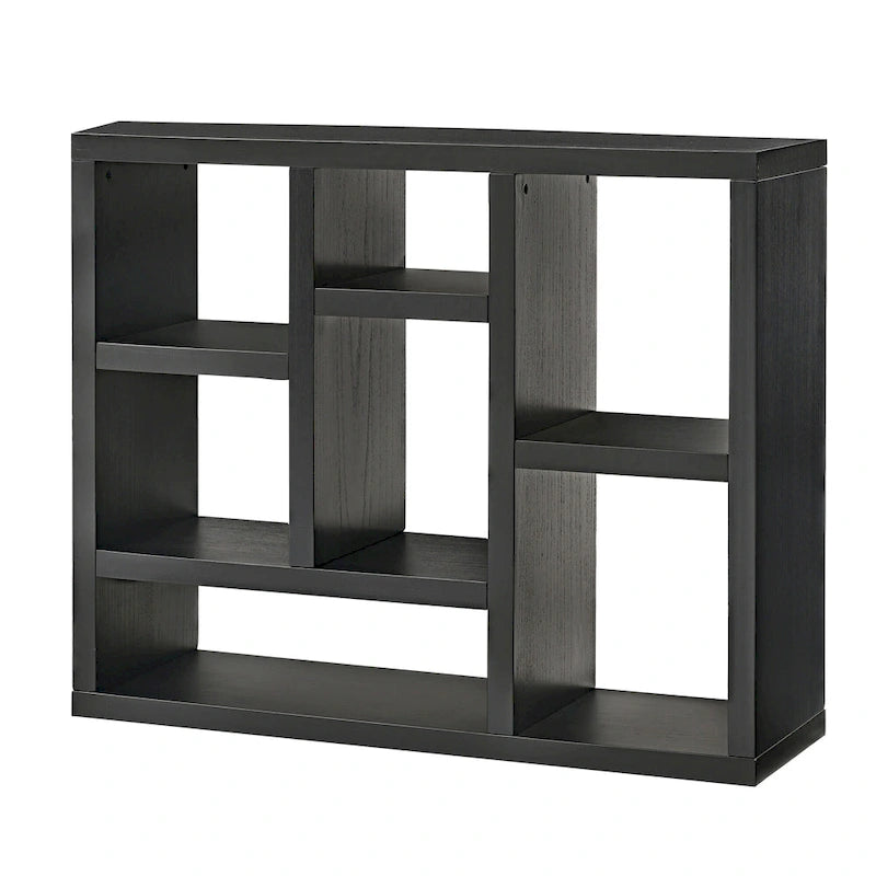 Meuble de rangement 7 cubes noir avec tiroir – Assemblage par 1 personne