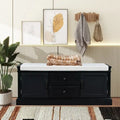 Banc de rangement avec 2 tiroirs et 2 coussins amovibles – 2 places, 5 couleurs