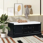 Banc de rangement avec 2 tiroirs et 2 coussins amovibles – 2 places, 5 couleurs