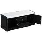 Banc de rangement avec 2 tiroirs et 2 coussins amovibles – 2 places, 5 couleurs