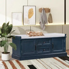 Banc de rangement avec 2 tiroirs et 2 coussins amovibles – 2 places, 5 couleurs