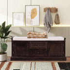 Banc de rangement avec 2 tiroirs et 2 coussins amovibles – 2 places, 5 couleurs