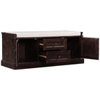 Banc de rangement avec 2 tiroirs et 2 coussins amovibles – 2 places, 5 couleurs