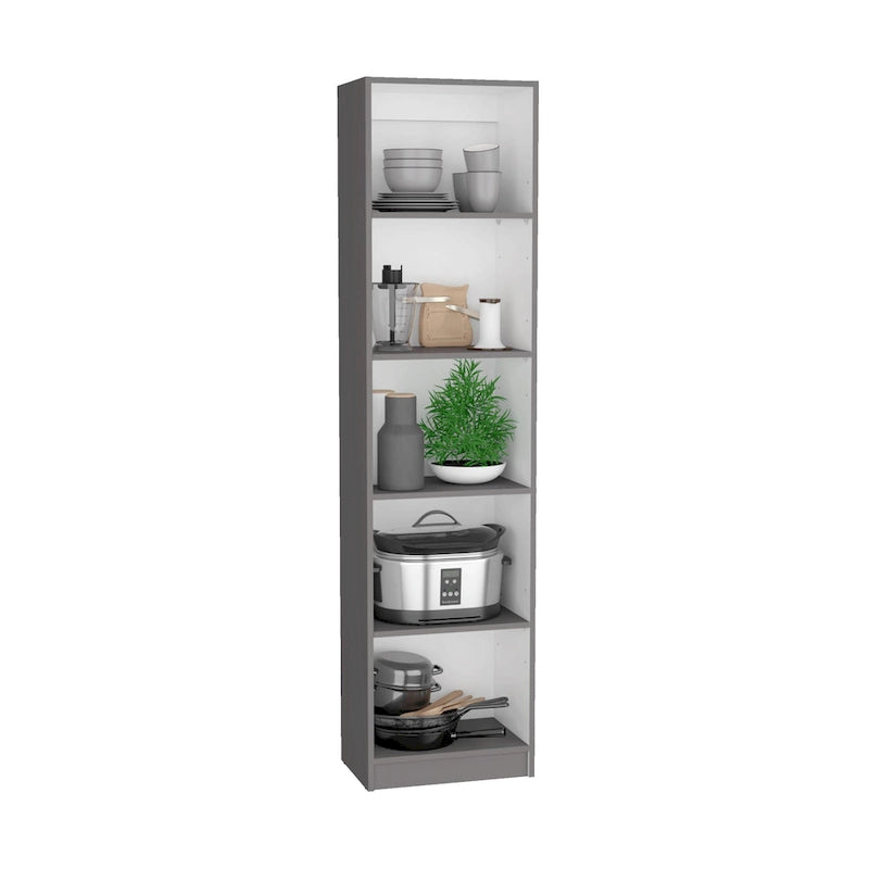Ensemble de 3 bibliothèques en bois stratifié blanc/multicolore/noir pour 1 à 2 utilisateurs