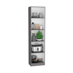 Ensemble de 3 bibliothèques en bois stratifié blanc/multicolore/noir pour 1 à 2 utilisateurs