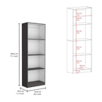 Ensemble de 3 bibliothèques en bois stratifié blanc/multicolore/noir pour 1 à 2 utilisateurs