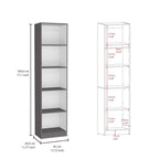 Ensemble de 3 bibliothèques en bois stratifié blanc/multicolore/noir pour 1 à 2 utilisateurs