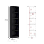 Ensemble de 3 bibliothèques en bois stratifié blanc/multicolore/noir pour 1 à 2 utilisateurs