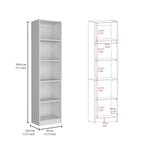Ensemble de 3 bibliothèques en bois stratifié blanc/multicolore/noir pour 1 à 2 utilisateurs