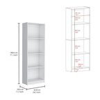 Ensemble de 3 bibliothèques en bois stratifié blanc/multicolore/noir pour 1 à 2 utilisateurs