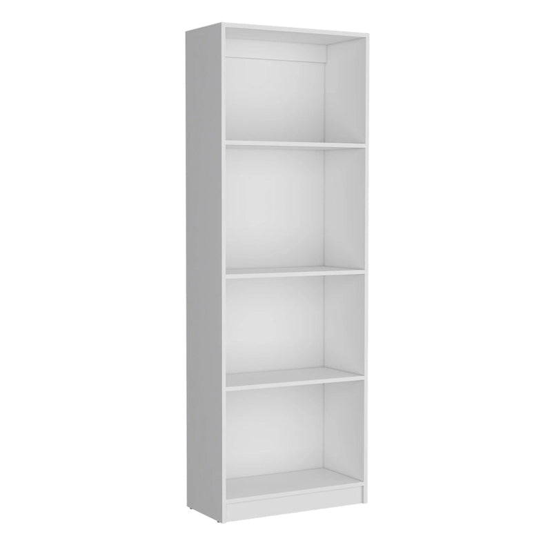 Ensemble de 3 bibliothèques en bois stratifié blanc/multicolore/noir pour 1 à 2 utilisateurs