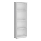 Ensemble de 3 bibliothèques en bois stratifié blanc/multicolore/noir pour 1 à 2 utilisateurs