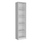 Ensemble de 3 bibliothèques en bois stratifié blanc/multicolore/noir pour 1 à 2 utilisateurs