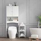 Meuble de rangement WC blanc – Montage 1 personne