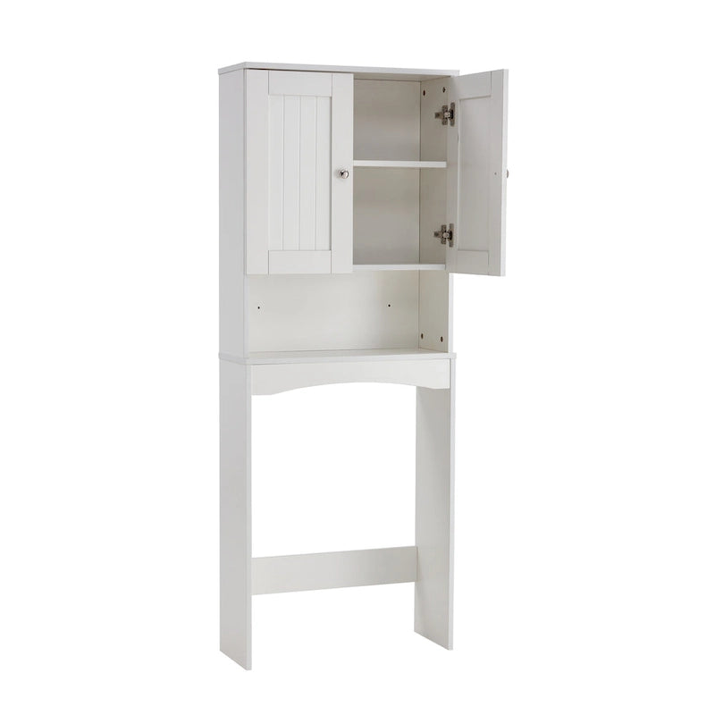 Meuble de rangement WC blanc – Montage 1 personne