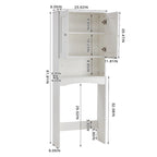 Meuble de rangement WC blanc – Montage 1 personne