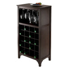 Cave à vin en bois expresso – Autonome, 20 bouteilles