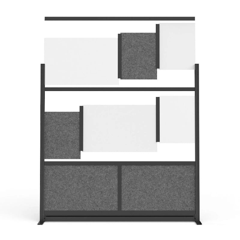 Cloison modulable noire brillante – 178 cm x 178 cm, un utilisateur