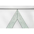 Armoire de rangement à 2 portes Argent/Gris – Garniture miroir, Motif diamant