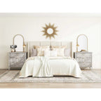 Meuble de rangement 3 tiroirs gris et blanc – Simple, pour chambre / salon / bureau