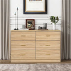 Modern Natural 6-Drawer Dresser