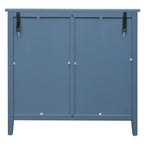 Meuble bas à 3 tiroirs bleu, style américain, simple