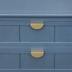 Meuble bas à 3 tiroirs bleu, style américain, simple