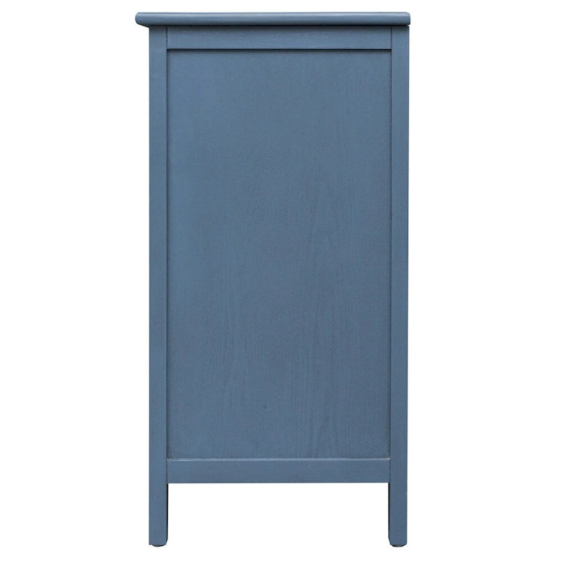 Meuble bas à 3 tiroirs bleu, style américain, simple