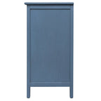 Meuble bas à 3 tiroirs bleu, style américain, simple