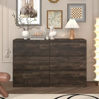Commode de rangement à 6 tiroirs marron/gris/gris foncé – Convient pour 1 personne