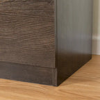 Commode de rangement à 6 tiroirs marron/gris/gris foncé – Convient pour 1 personne