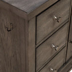 Mangeoire pour animaux avec tiroirs de rangement « Flea Market », blanc/gris anthracite – 1 animal