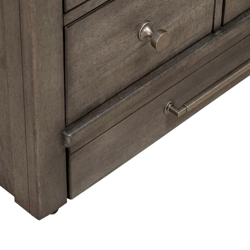 Mangeoire pour animaux avec tiroirs de rangement « Flea Market », blanc/gris anthracite – 1 animal