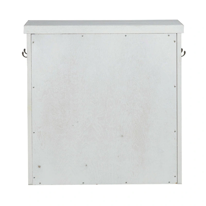 Mangeoire pour animaux avec tiroirs de rangement « Flea Market », blanc/gris anthracite – 1 animal