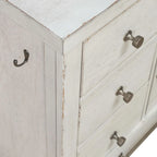 Mangeoire pour animaux avec tiroirs de rangement « Flea Market », blanc/gris anthracite – 1 animal
