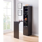 Meuble Bar Expresso avec Table Extensible et Casier à Vin, 1 à 2 Places