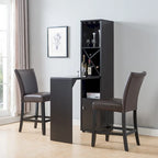 Meuble Bar Expresso avec Table Extensible et Casier à Vin, 1 à 2 Places