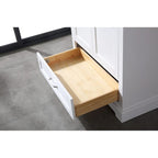Ensemble meuble-lavabo simple vasque 90 cm blanc/gris avec miroir