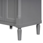 Meuble-lavabo simple vert/blanc/argenté/bleu avec armoire – 1 personne